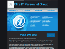 Tablet Screenshot of elitepersonnelgroup.com